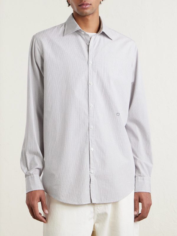 Genova Checked Cotton-Poplin Shirt - FR Genova Checked Cotton-Poplin Shirt - FR