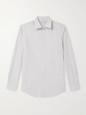 Genova Checked Cotton-Poplin Shirt