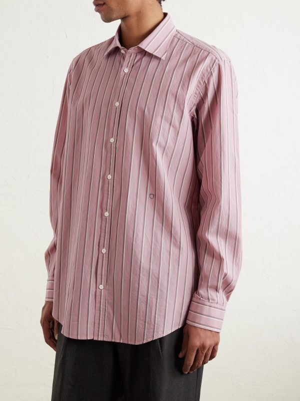 Genova Striped Cotton-Poplin Shirt - FR