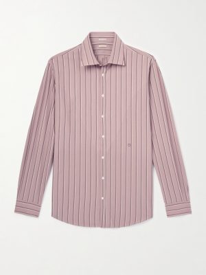 Genova Striped Cotton-Poplin Shirt