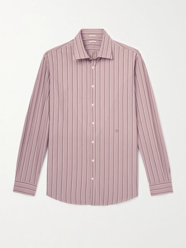 Genova Striped Cotton-Poplin Shirt