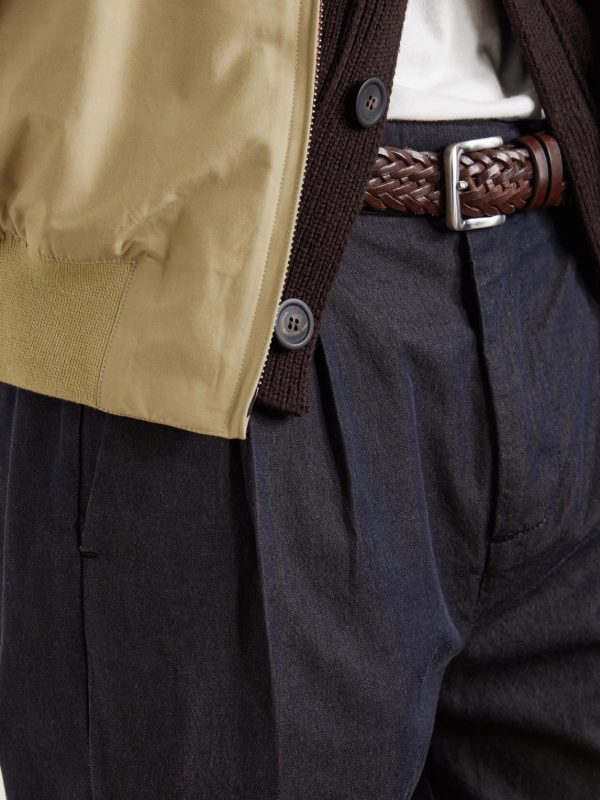 Strallo2 Straight-Leg Pleated Cotton-Twill Trousers - CU Strallo2 Straight-Leg Pleated Cotton-Twill Trousers - CU