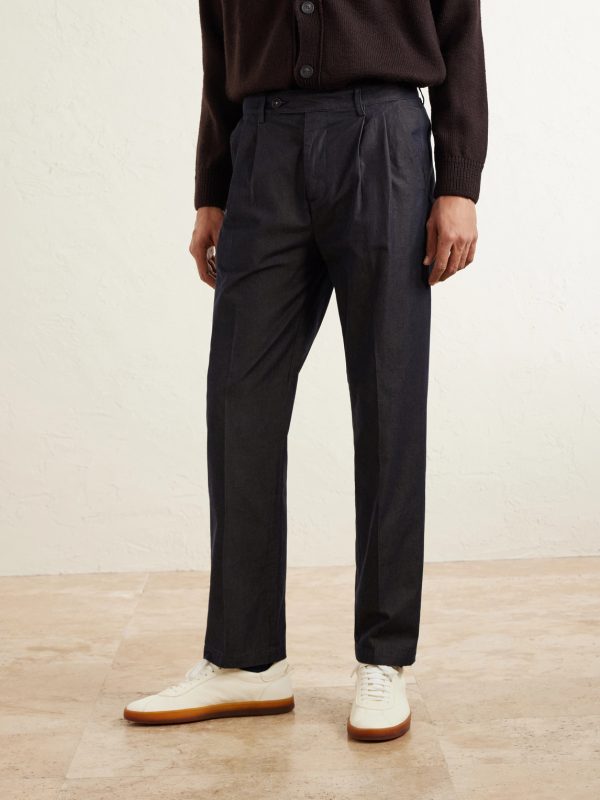 Strallo2 Straight-Leg Pleated Cotton-Twill Trousers - FR Strallo2 Straight-Leg Pleated Cotton-Twill Trousers - FR
