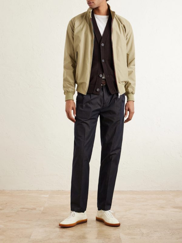 Strallo2 Straight-Leg Pleated Cotton-Twill Trousers - OU Strallo2 Straight-Leg Pleated Cotton-Twill Trousers - OU
