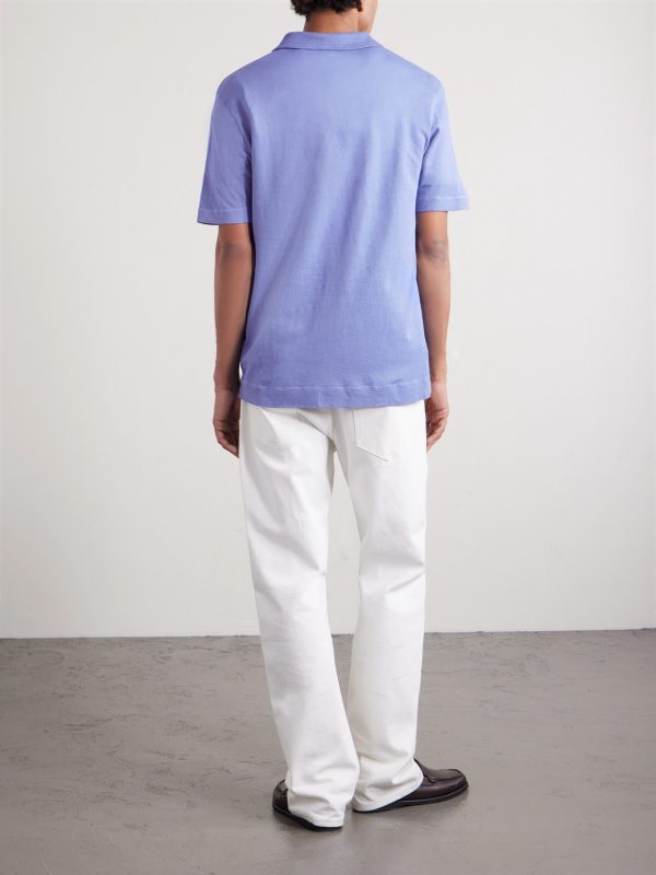 Aruba Linen and Cotton-Blend Polo Shirt - BK Aruba Linen and Cotton-Blend Polo Shirt - BK