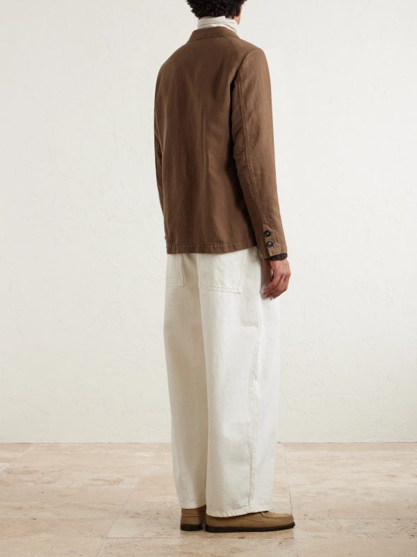 Baglietto Cotton and Linen-Blend Blazer - BK