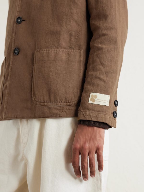 Baglietto Cotton and Linen-Blend Blazer - CU