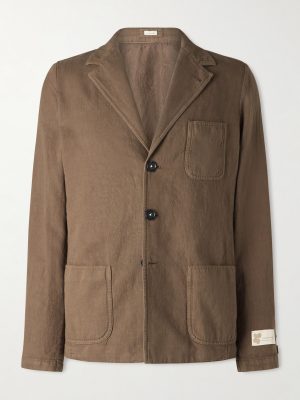 Baglietto Cotton and Linen-Blend Blazer