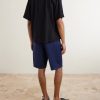 Cliff Straight-Leg Pleated Herringbone Cotton Bermuda Shorts - BK