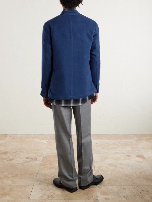 Bali Virgin Wool, Silk and Cashmere-Blend Blazer - BK Bali Virgin Wool, Silk and Cashmere-Blend Blazer - BK