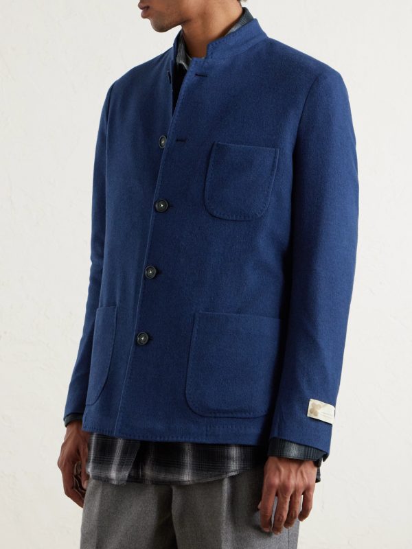 Bali Virgin Wool, Silk and Cashmere-Blend Blazer - FR Bali Virgin Wool, Silk and Cashmere-Blend Blazer - FR
