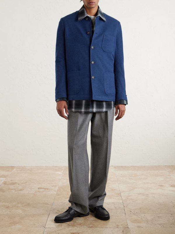 Bali Virgin Wool, Silk and Cashmere-Blend Blazer - OU Bali Virgin Wool, Silk and Cashmere-Blend Blazer - OU