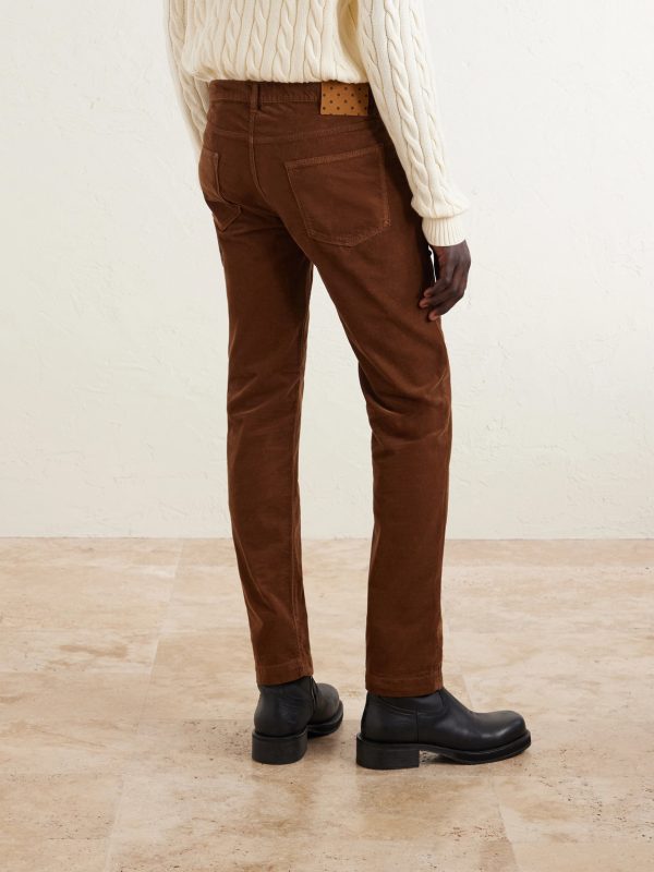 Alunga Straight-Leg Cotton-Corduroy Trousers - BK