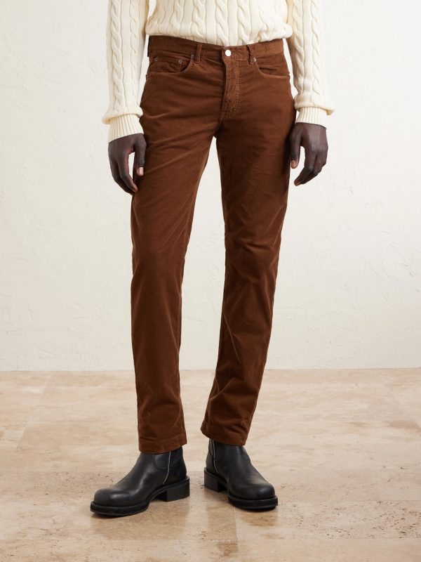 Alunga Straight-Leg Cotton-Corduroy Trousers - FR