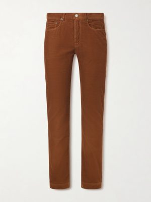 Alunga Straight-Leg Cotton-Corduroy Trousers