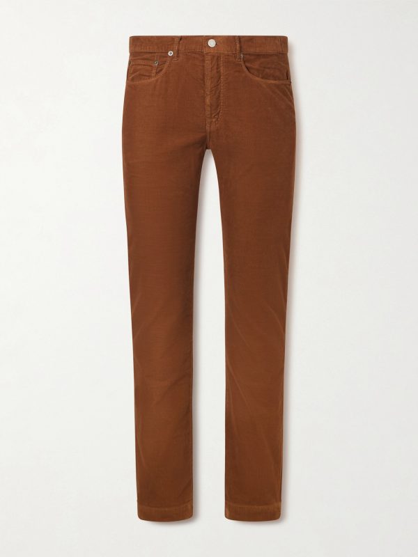 Alunga Straight-Leg Cotton-Corduroy Trousers