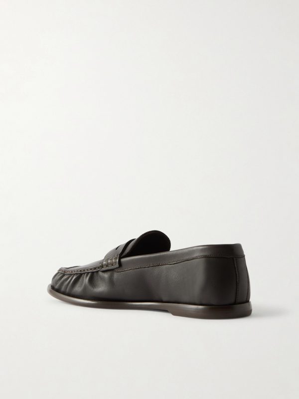 Faron Leather Penny Loafers - BK