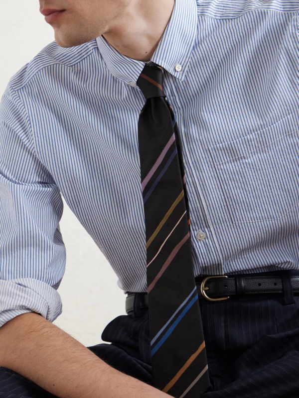 8cm Striped Silk Tie - CU 8cm Striped Silk Tie - CU