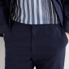 Straight-Leg Cotton-Blend Seersucker Trousers - CU