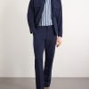 Straight-Leg Cotton-Blend Seersucker Trousers - OU