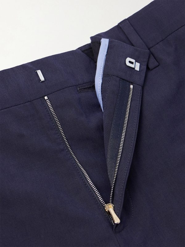Straight-Leg Cotton and Lyocell-Blend Shorts - E1