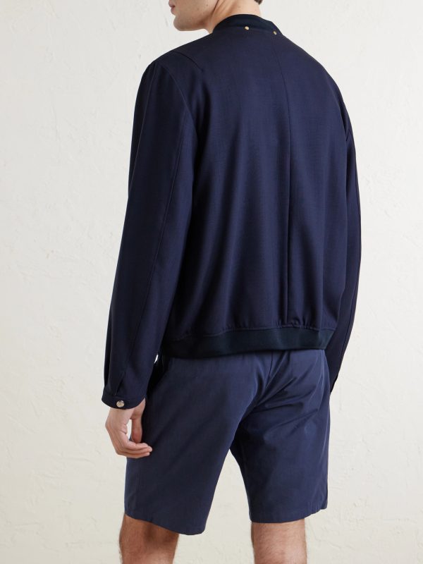 Wool-Twill Bomber Jacket - BK Wool-Twill Bomber Jacket - BK