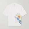 Camp-Collar Printed Cotton, Lyocell and Linen-Blend Shirt