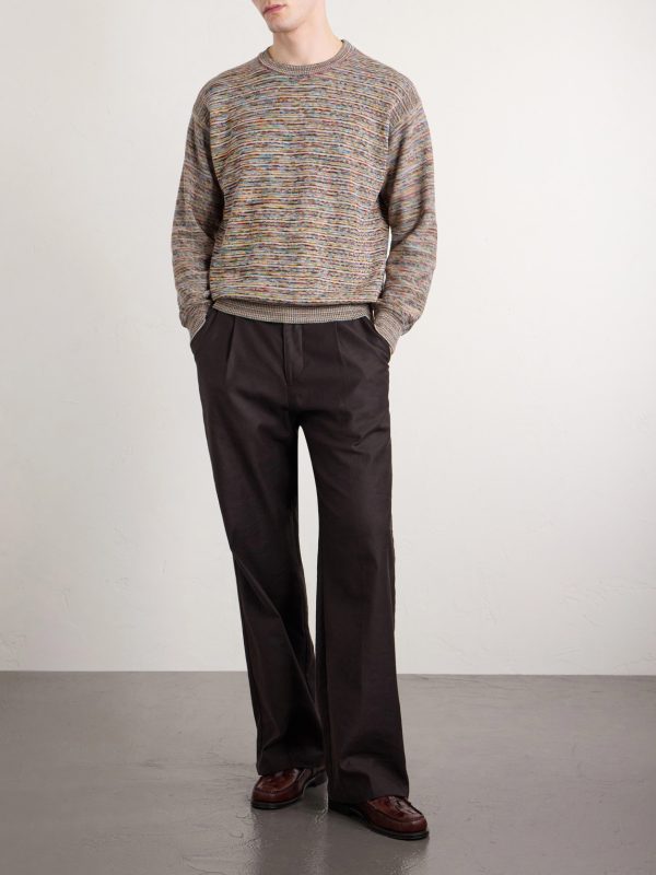 Knitted Organic Cotton Sweater - OU Knitted Organic Cotton Sweater - OU