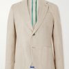 Linen and Wool-Blend Twill Suit Jacket