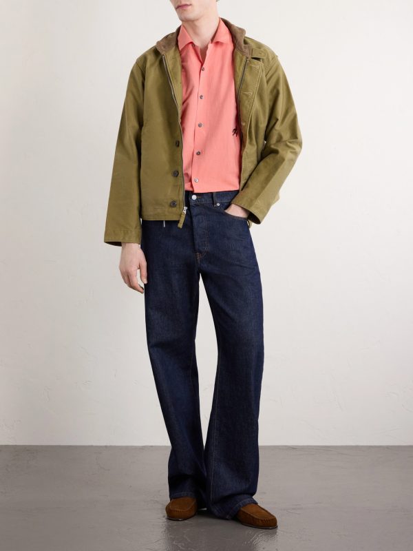 Embroidered Cotton and Linen-Blend Shirt - OU Embroidered Cotton and Linen-Blend Shirt - OU