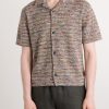 Camp-Collar Knitted Cotton Shirt - FR