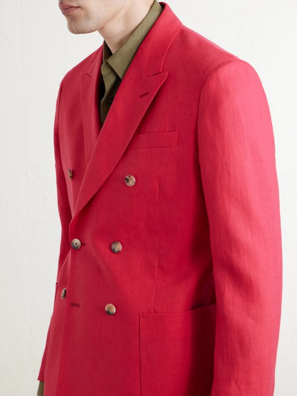 Double-Breasted Linen Blazer - CU