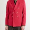 Double-Breasted Linen Blazer - FR