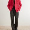 Double-Breasted Linen Blazer - OU