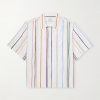 Striped Cotton and Lyocell-Blend Twill Shirt Striped Cotton and Lyocell-Blend Twill Shirt
