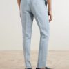 Slim-Fit Tapered Linen Suit Trousers - BK Slim-Fit Tapered Linen Suit Trousers - BK