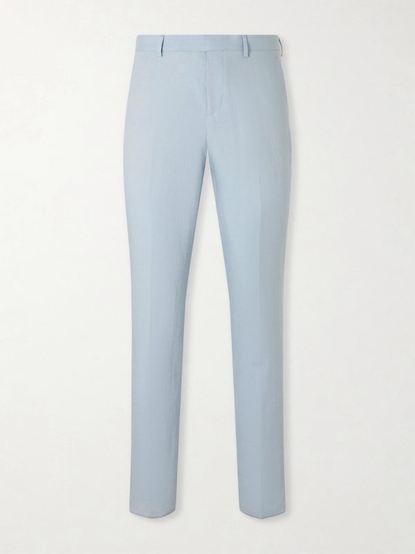 Slim-Fit Tapered Linen Suit Trousers Slim-Fit Tapered Linen Suit Trousers