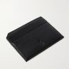 Small Logo-Print Full-Grain Leather Cardholder - BK Small Logo-Print Full-Grain Leather Cardholder - BK