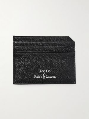 Small Logo-Print Full-Grain Leather Cardholder