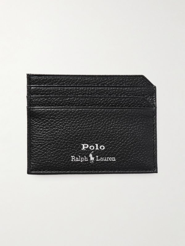 Small Logo-Print Full-Grain Leather Cardholder Small Logo-Print Full-Grain Leather Cardholder