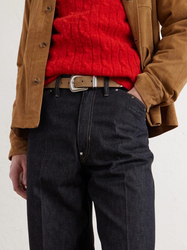 3cm Leather Belt - OU 3cm Leather Belt - OU