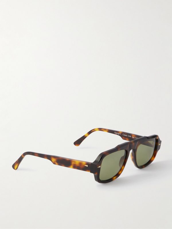 George V Aviator-Style Tortoiseshell Acetate Sunglasses - FR