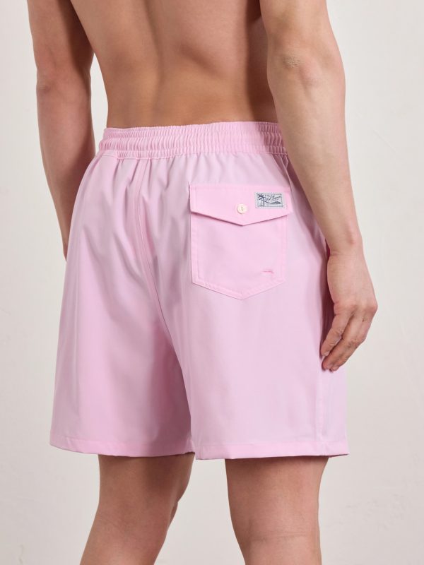 Traveller Straight-Leg Mid-Length Swim Shorts - BK