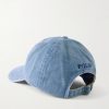 Logo-Embroidered Denim Baseball Cap - BK Logo-Embroidered Denim Baseball Cap - BK