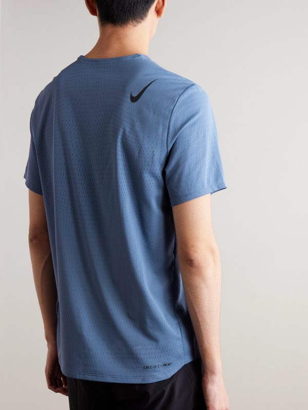 AeroSwift Logo-Print Dri-FIT ADV T-Shirt - BK