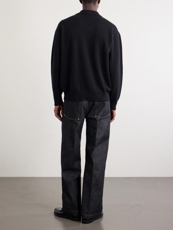 Merino Wool and Cashmere-Blend Polo Shirt - BK