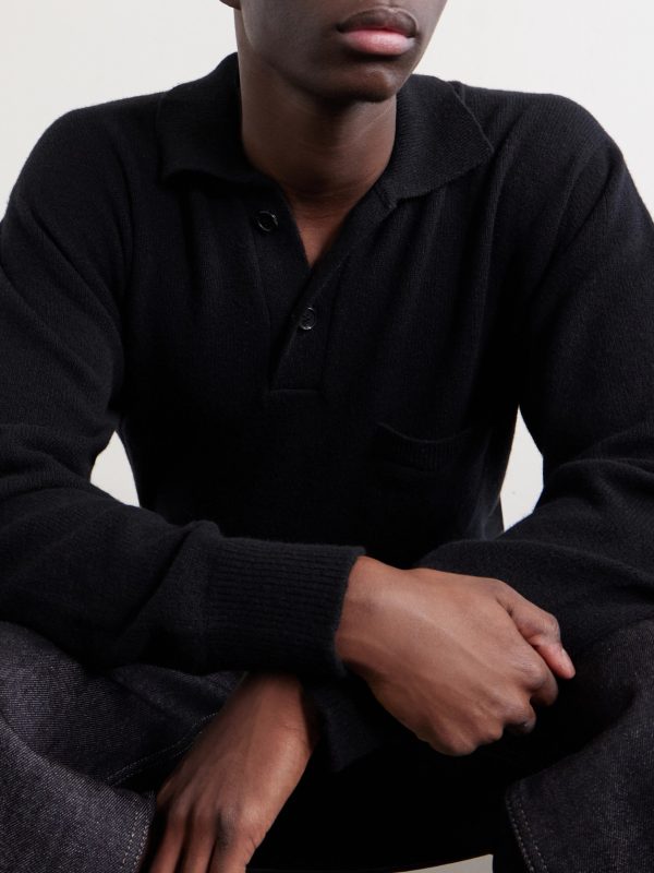 Merino Wool and Cashmere-Blend Polo Shirt - CU