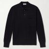 Merino Wool and Cashmere-Blend Polo Shirt