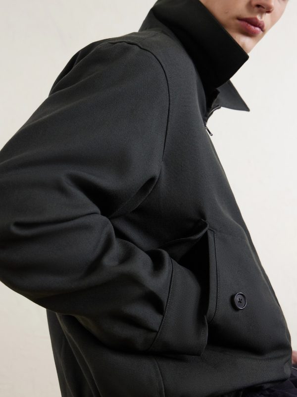 Virgin Wool Blouson Jacket - CU Virgin Wool Blouson Jacket - CU