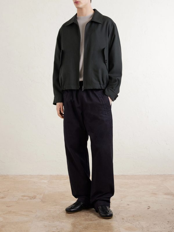Virgin Wool Blouson Jacket - OU Virgin Wool Blouson Jacket - OU